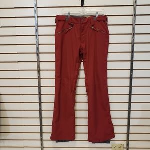 Women's Turbine red size large waterproof snow pants